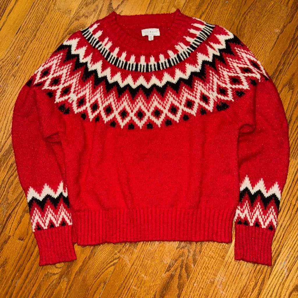 Luck Brand Fair Isle Sweater Womens Medium